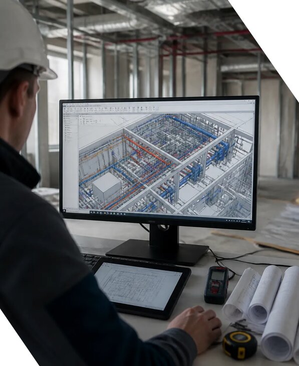 Создание BIM модели инженерных сетей для объектов в Зиме
